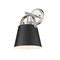 Z-Lite Z-Studio 1 Light Wall Sconce, Matte Black 726-1S-MB+BN - alternate 1
